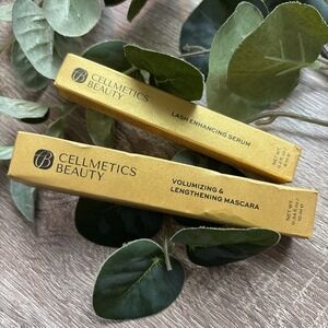 LOT OF 2 Cellmetics Mascara Volumizing Lengthening Brown Lash Enhancing Serum